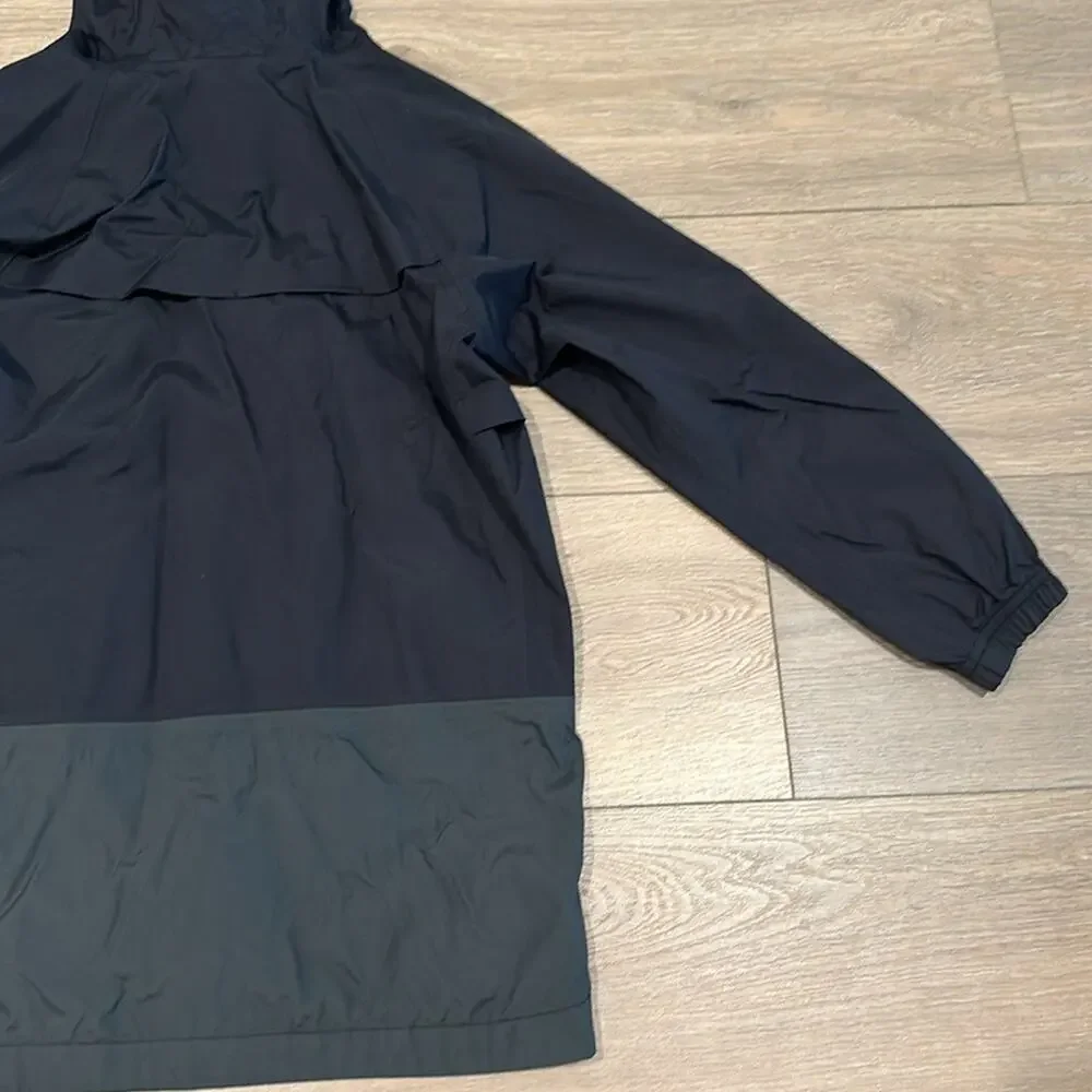 NIKE Black Gray Neon Yellow Waterproof Hooded Full Zipper Jacket‎ Size Small